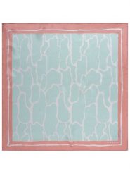 LUHTA Jedwabny szal "Nakolinna" w kolorze turkusowo-jasnoróżowym - 53 x 53 cm rozmiar: onesize. Różowe szaliki i kominy Luhta, bez wzorów, z jedwabiu. Za 60.99 zł.