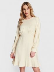 Closet London Sukienka codzienna D8599 Beżowy Regular Fit. Brązowe sukienki Closet London, na co dzień, bez wzorów, z wiskozy, bez kołnierzyka, bez ramiączek, proste. Za 269.99 zł.