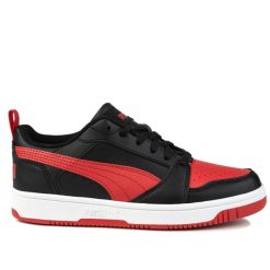 Buty Puma sportowe młodzieżowe REBOUND V6 LO JR. Czarna buty treningowe Puma, bez wzorów, z gumy, bez zapięcia. Za 149.00 zł.