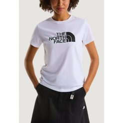 Koszulka crop top Kobieta THE NORTH FACE W EVOLUTION HALF DOME SLIM SHORT SLEEVE. Białe topy The North Face, bez wzorów, z bawełny, bez kołnierzyka, bez ramiączek. Za 184.20 zł.