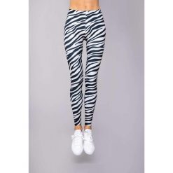 Legginsy sportowe damskie DEEP TRIP Zebra. Czarne legginsy DEEP TRIP, bez wzorów, trekkingowe. Za 179.00 zł.