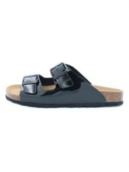 Billowy Klapki w kolorze czarnym rozmiar: 41. Czarne klapki Billowy, bez wzorów, klasyczne, z otwartym noskiem, bez obcasa, bez zapięcia. Za 65.54 zł.