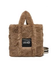 Liu Jo Torebka M Tote TF5270 E0374 Beżowy. Brązowe torebki klasyczne Liu Jo, bez wzorów, z materiału, bez dodatków. Za 399.99 zł.