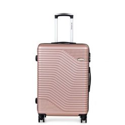 Walizka na kółkach Sapphire ST-140 złota - mała S DUO. Niebieskie walizki SAPPHIRE, małe. W wyprzedaży za 89.80 zł.