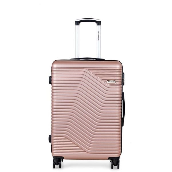 Walizka na kółkach Sapphire ST-140 złota - mała S DUO. Niebieskie walizki SAPPHIRE, małe. W wyprzedaży za 89.80 zł.