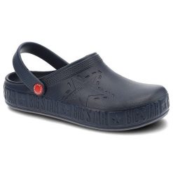 Klapki damskie Big Star, cholewka z tworzywa wsuwana konstrukcja profilowana wkładka gruba podeszwa, niebieski, II275002. Niebieskie klapki BIG STAR, bez wzorów, eleganckie, bez obcasa, bez zapięcia. Za 69.99 zł.