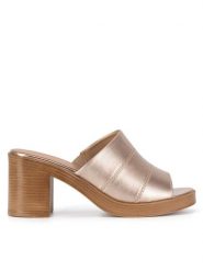 Lasocki Klapki RST-KSENIA-01 Złoty. Żółte klapki Lasocki, bez wzorów, z materiału, bez obcasa, bez zapięcia. Za 169.99 zł.