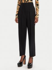 Balmain Spodnie materiałowe DF0PQ310WC09 Czarny Regular Fit. Czarne spodnie materiałowe Balmain, bez wzorów, z materiału. Za 4,989.00 zł.