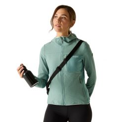 Damska Bluza Polarowa Kemilia. Zielone bluzy z kapturem Regatta, na zimę, m, bez wzorów, z elastanu, z kapturem, trekkingowe. Za 223.99 zł.