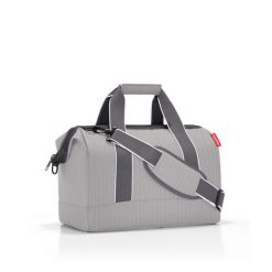 Torba allrounder m, herringbone grey. Szare torby podróżne Reisenthel, bez wzorów, na ramię. W wyprzedaży za 199.90 zł.