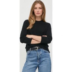 BOSS sweter kaszmirowy 50470530 damski kolor czarny lekki. Czarne swetry Boss, m, bez wzorów, z dzianiny, bez ramiączek. W wyprzedaży za 733.99 zł.