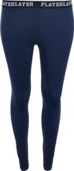 PlayerLayer Damskie Legginsy Termiczne Navy - XS. Niebieskie legginsy GOLF, bez wzorów, z lycry, sportowe, długie. Za 133.99 zł.