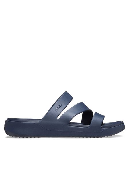 Crocs Klapki Getaway Strappy 209587 Granatowy. Niebieskie klapki Crocs, bez wzorów, z tworzywa sztucznego, bez obcasa, bez zapięcia. Za 159.99 zł.