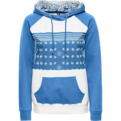 Bluza we wzór "paisley" bonprix niebieski - biały z nadrukiem. Bluzy marki KALENJI. Za 37.99 zł.