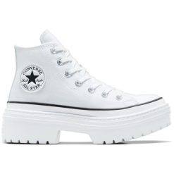 Buty sportowe damskie Converse Con Buty Chuck Taylor As Lugged Heel. Białe buty sportowe lifestyle Converse, bez wzorów, sportowe, bez zapięcia. Za 490.00 zł.