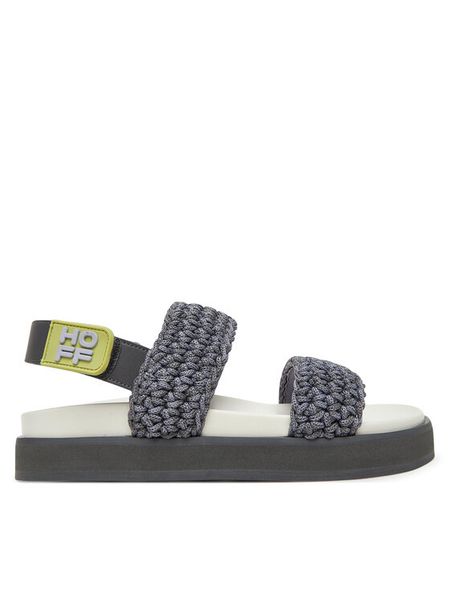 HOFF Sandały Galdana 12447002 Granatowy. Niebieskie sandały HOFF, bez wzorów, z materiału, bez obcasa, na płaskiej podeszwie, bez zapięcia. Za 449.99 zł.