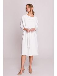 Stylove Sukienka w kolorze białym rozmiar: L/XL. Białe sukienki Stylove, l, bez wzorów, z tkaniny, bez kołnierzyka, bez ramiączek, midi. Za 240.99 zł.