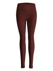Nur Die Legginsy w kolorze ciemnobrązowym rozmiar: 36/38. Brązowe legginsy Nur Die, bez wzorów, prążkowane. Za 79.03 zł.