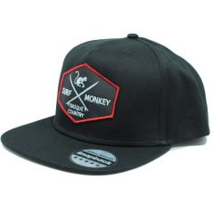 Czapka Trucker – Płaski Daszek – Snapback / Dorośli / Jeden Rozmiar (Czarny). Czarne czapki z daszkiem SURF MONKEY, bez wzorów, z bawełny, sportowe. Za 139.95 zł.