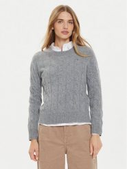Tommy Hilfiger Sweter WW0WW43586 Szary Regular Fit. Szare swetry Tommy Hilfiger, xxs, bez wzorów, z wełny, bez ramiączek. Za 249.99 zł.