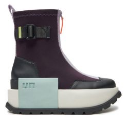 Botki United Nude. Fioletowe botki United Nude, bez wzorów, bez obcasa, na koturnie, bez zapięcia. Za 1,469.00 zł.