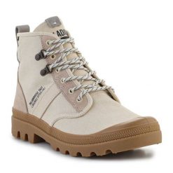 Buty Palladium Pallabrousse Tact 77961-217 beżowy. Brązowe buty treningowe bez wzorów, z bawełny, bez zapięcia. Za 769.83 zł.