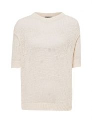 Franco Callegari Sweter z dzianiny Kobiety biały, L. Białe swetry Franco Callegari, l, bez wzorów, z dzianiny, eleganckie, bez ramiączek. Za 169.95 zł.