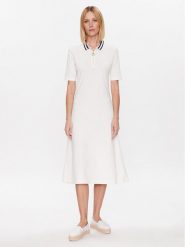 Tommy Hilfiger Sukienka codzienna WW0WW37841 Écru Regular Fit. Sukienki Tommy Hilfiger, na co dzień, m, bez wzorów, z bawełny, bez kołnierzyka, bez ramiączek, proste. Za 369.99 zł.