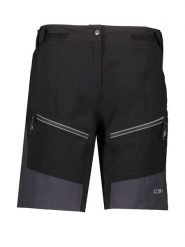 CMP Szorty kolarskie 3w1 w kolorze antracytowo-czarnym rozmiar: 44. Czarne szorty sportowe CMP, bez wzorów, z materiału, rowerowe. Za 184.02 zł.