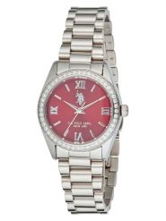 U.S. Polo Assn. Zegarek kwarcowy w kolorze srebrno-czerwonym rozmiar: onesize. Szare, analogowe zegarki U.S. Polo Assn., metalowe. Za 217.99 zł.