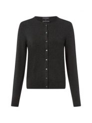 Franco Callegari Kardigan damski z zawartością kaszmiru Kobiety szary marmurkowy, M. Szare swetry Franco Callegari, m, bez wzorów, z bawełny, bez ramiączek. Za 299.95 zł.