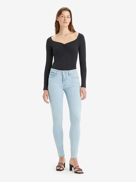 Levi's Dżinsy - Skinny fit - w kolorze błękitnym rozmiar: W31/L32. Niebieskie jeansy Levi's, l, z aplikacjami, klasyczne. Za 228.38 zł.