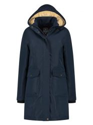 MGO leisure wear Parka "Suzan" w kolorze granatowym rozmiar: XXL. Niebieskie płaszcze MGO leisure wear, s, bez wzorów, bez kaptura. Za 224.52 zł.