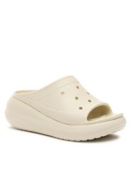 Crocs Klapki Crocs Crush Slide 208731 Beżowy. Brązowe klapki Crocs, bez wzorów, z tworzywa sztucznego, bez obcasa, bez zapięcia. Za 169.99 zł.