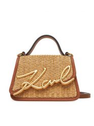 KARL LAGERFELD Torebka A2W32025 Beżowy. Brązowe torebki klasyczne KARL LAGERFELD, bez wzorów, z tworzywa sztucznego, bez dodatków. Za 559.99 zł.