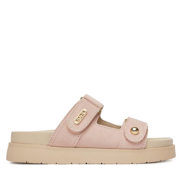 Klapki Liu Jo. Czerwone klapki Liu Jo, bez wzorów, bez obcasa, bez zapięcia. Za 649.99 zł.