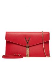 Valentino Torebka Luxe VBS9XJ17 Czerwony. Czerwone kopertówki Valentino, bez wzorów, ze skóry, wizytowe, bez dodatków. Za 439.99 zł.