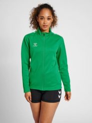 Bluza sportowa damska Hummel half zip Core XK. Zielone bluzy z kapturem Hummel, xs, bez wzorów, z dresówki, bez kaptura, na golfa. Za 182.20 zł.