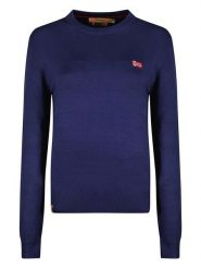Geographical Norway Sweter "Fabrizia" w kolorze granatowym rozmiar: S. Niebieskie swetry Geographical Norway, s, bez wzorów, bez ramiączek. Za 110.45 zł.