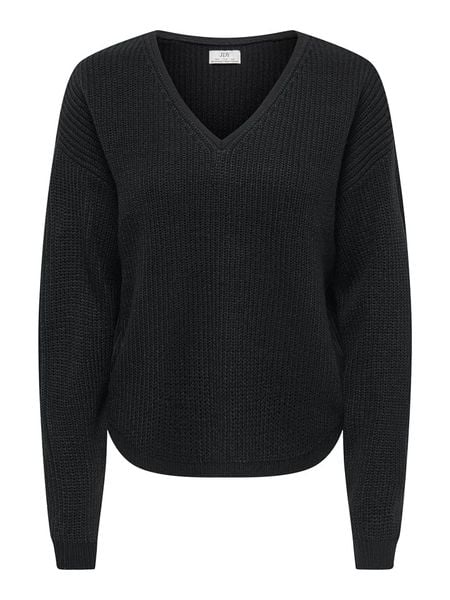JDY Sweter "Evie" w kolorze czarnym rozmiar: L. Czarne swetry JDY, l, bez wzorów, bez ramiączek. Za 94.95 zł.