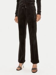 Juicy Couture Spodnie dresowe Tina JCAPW045 Czarny Regular Fit. Czarne spodnie dresowe Juicy Couture, bez wzorów, z dresówki. Za 339.99 zł.