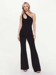 Pinko Kombinezon 100338 A04I Czarny Regular Fit. Czarne sukienki Pinko, xl, bez wzorów, z syntetyku, bez kołnierzyka, bez ramiączek. Za 609.99 zł.