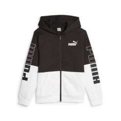 Puma Bluza Power Colorblock Fz Fl 67634601. Czarne bluzy z kapturem Puma, m, z aplikacjami, z bawełny, bez kaptura. Za 164.99 zł.