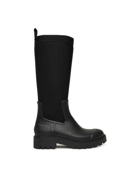 Calvin Klein Kalosze YW0YW02002 Czarny. Czarne kalosze Calvin Klein, bez wzorów, z materiału, bez zapięcia. Za 559.99 zł.