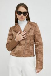 Guess kurtka damska kolor brązowy przejściowa. Brązowe kurtki Guess, l, z aplikacjami, bez kaptura. W wyprzedaży za 586.99 zł.