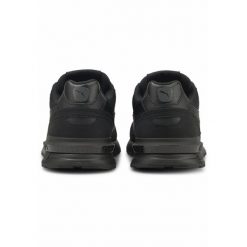 Młodzieżowe buty sportowe Graviton PUMA Black Dark Shadow Gray. Czarna buty do biegania Puma, bez wzorów, z materiału, bez zapięcia, do biegania. Za 339.00 zł.