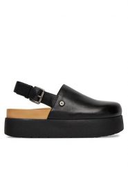 G-Star Raw Sandały FAIZA-118914 Czarny. Czarne sandały G-Star, bez wzorów, ze skóry, retro, bez obcasa, na koturnie, bez zapięcia. Za 199.99 zł.