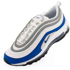 Buty Damskie Nike Air Max 97 Niebieski Królewski Niebieski. Białe buty treningowe Nike, bez wzorów, bez zapięcia, do biegania, nike air max. Za 552.99 zł.