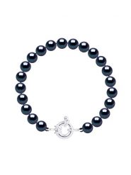 Mitzuko Bransoletka perłowa w kolorze tahiti rozmiar: onesize. Niebieskie bransoletki Mitzuko, z perłą, srebrne. Za 347.99 zł.