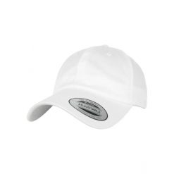 Czapka Flexfit low profile organic cotton. Białe czapki z daszkiem FLEXFIT, bez wzorów, z bawełny. Za 76.70 zł.